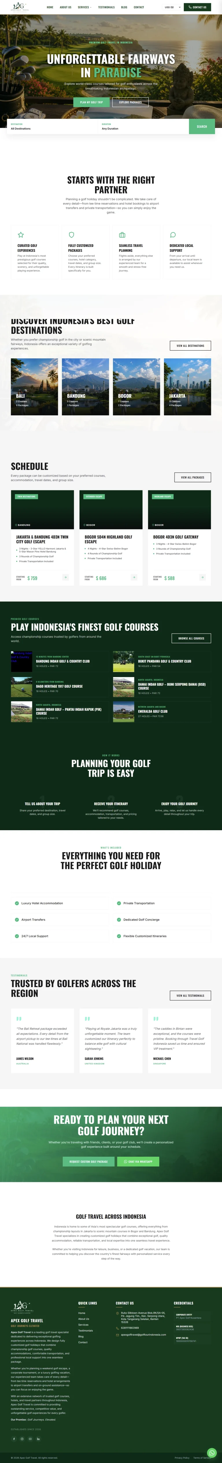 apex golf tour